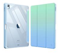 FINTIE Coque pour iPad Air 11 Pouces M3/M2 (2025/2024), iPad Air 5/4 10.9 Pouces (2022/2020) - [Rangement de Stylet] Housse Transparente Claire Etui Antichoc Veille/Réveil Auto, Ombre Littorale