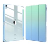 FINTIE Coque pour iPad Air 13 Pouces M4/M3/M2 (2026/2025/2024) - [Rangement de Stylet] Coque Transparente Claire, Étui Antichoc avec Bord en TPU Housse Pliable, Ombre Littorale