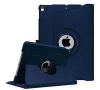 FINTIE Coque pour iPad Air 3ème Génération 2019 / iPad Pro 2017 10.5 Pouces - Coque Rotative à 360° Etui Housse Sommeil/Réveil Automatique, Bleu
