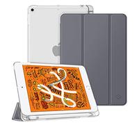 FINTIE Coque pour iPad Mini 5e Génération 7,9 Pouces 2019 - Housse Mince Léger Semi-Transparent Protecteur, Etui avec Porte-Stylet pour Pencil Fonction Sommeil/Réveil Automatique, Gris Sidéral