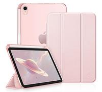 FINTIE Coque pour iPad Mini 7 2024 (A17 Pro) 8.3 Pouces/iPad Mini 6 2021 - [Rangement de Pencil] Etui Transparent Mat Housse Fine et Léger Veille/Réveil Automatique, Or Rose
