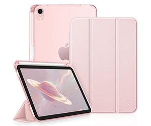 FINTIE Coque pour iPad Mini 7 2024 (A17 Pro) 8.3 Pouces/iPad Mini 6 2021 - [Rangement de Pencil] Etui Transparent Mat Housse Fine et Léger Veille/Réveil Automatique, Or Rose