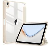 FINTIE Coque pour iPad Mini 7 2024 (A17 Pro) / iPad Mini 6 2021 8.3 Pouces - [Rangement de Pencil] Etui Arrière Transparent Clair Housse Fine et Antichoc Veille/Réveil Auto, Lumière Stellaire