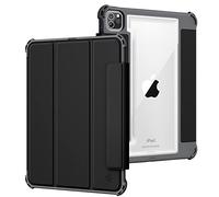 FINTIE Coque pour iPad Pro 11 Pouces(4e/3e/2e/1re Génération, 2022-2018) | Housse Robuste Antichute Etui Transparent Antichoc, Noir
