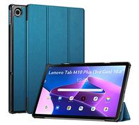 FINTIE Coque pour Lenovo M10 Plus 3rd Gen 10.6 Pouces 2022 (TB125 / TB128) - Étui Fin et Rigide Housse Pliable Légère, Protection pour Lenovo Tab M10 Plus 3ème Génération, Bleu Canard