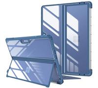FINTIE Coque pour Microsoft Surface Pro 11/10/9 13 Pouces (2024/2022), Étui Rigide Housse Antichoc avec Protection pour Béquille, Compatible avec Clavier Type Cover, Marine