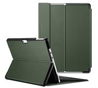 FINTIE Coque pour Microsoft Surface Pro 11/10/9 13 Pouces (2024/2022), Étui de Protection Fin et Rigide Housse Multi-Angles, Coque Compatible avec Clavier Type Cover, Vert Alpin