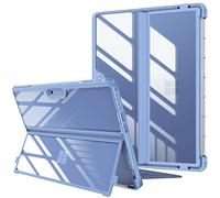 FINTIE Coque pour Microsoft Surface Pro 11/10/9 13 Pouces (2024/2022), Étui Rigide Housse Antichoc avec Protection pour Béquille, Compatible avec Clavier Type Cover, Bleu