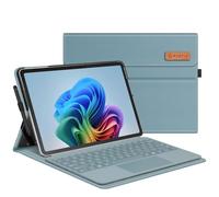 FINTIE Coque pour Microsoft Surface Pro 12 Pouces 2025, Housse Multipositions avec Fermeture Magnétique, Coque Arrière Rigide, Étui Compatible avec Clavier Type Cover, Bleu Océan