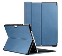 FINTIE Coque pour Microsoft Surface Pro 13" 12e Édition 2026 & Pro 11/10/9 | Étui de Protection Fin et Rigide Housse Multi-angles, Coque Compatible avec Clavier Type Cover, Bleu Brumeux