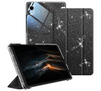 FINTIE Coque pour Samsung Galaxy Tab A11 8.7 Pouces 2025 et Galaxy Tab A9 8.7” 2023, Etui Fin et Transparent Givré Housse Dure et Légère, Noir Pailleté