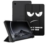 FINTIE Coque pour Samsung Galaxy Tab A11 8.7 Pouces 2025 et Galaxy Tab A9 8.7” 2023, Etui Fin et Transparent Givré Housse Dure et Légère, Don't Touch