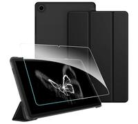 FINTIE Coque pour Samsung Galaxy Tab A11 Plus (A11+) 11 Pouces 2025 et Galaxy Tab A9 Plus (A9+) 11” 2023 - [avec 1 Verre Trempé] Étui Transparent Givré, Housse Fine Légère, Noir