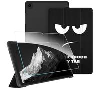 FINTIE Coque pour Samsung Galaxy Tab A11 Plus (A11+) 11 Pouces 2025 et Galaxy Tab A9 Plus (A9+) 11” 2023 - [avec 1 Verre Trempé] Étui Transparent Givré, Housse Fine Légère, Don't Touch