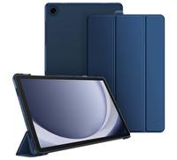 FINTIE Coque pour Samsung Galaxy Tab A11 Plus (A11+) 11 Pouces 2025 et Galaxy Tab A9 Plus (A9+) 11” 2023, Etui Transparent Givré Dur Housse Fine et Légère, Bleu Marine