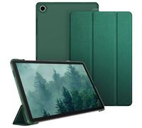 FINTIE Coque pour Samsung Galaxy Tab A11 Plus (A11+) 11 Pouces 2025 et Galaxy Tab A9 Plus (A9+) 11” 2023, Etui Transparent Givré Dur Housse Fine et Légère, Vert Foncé
