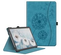 FINTIE Coque pour Samsung Galaxy Tab A9 Plus (Tab A9+) 11 Pouces 2023 (SM-X210/X216/X218), Housse Folio et Multipositions, Etui avec Poche de Document, Pissenlit