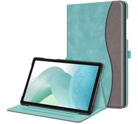 FINTIE Coque pour Samsung Galaxy Tab A11 Plus (A11+)&Tab A9 Plus (A9+)-11" | Housse Folio Fixation à Multiposition, Étui avec Poche Frontale de Document, Turquoise Denim