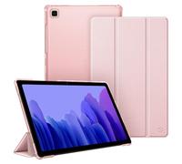 FINTIE Coque pour Samsung Galaxy Tab A7 10.4 Pouces 2020/2022, Or Rose | Coque Fine Légère, Dos Transparent Givré, Étui Housse Pliable, Réveil/Sommeil Automatique
