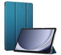 FINTIE Coque pour Samsung Galaxy Tab A9 Plus 11 Pouces 2023 (SM-X210/X216/X218), Étui Rigide Housse Fine et Légère Rabat Pliable, Protection pour Galaxy Tab A9+ 2023, Bleu