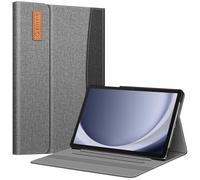 FINTIE Coque pour Samsung Galaxy Tab A9 Plus 11 Pouces 2023 (SM-X210/X216/X218), Housse Multipositions Etui avec Poche de Document Fermeture Magnétique, Gris