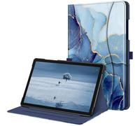 FINTIE Coque pour Samsung Galaxy Tab A9 Plus (Tab A9+) 11 Pouces 2023 (SM-X210/X216/X218), Housse Folio et Multipositions, Etui avec Poche de Document, Marbre Océan