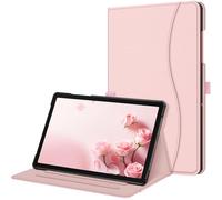 FINTIE Coque pour Samsung Galaxy Tab A9 Plus (Tab A9+) 11 Pouces 2023 (SM-X210/X216/X218), Housse Folio et Multipositions, Etui avec Poche de Document, Or Rose