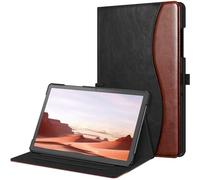 FINTIE Coque pour Samsung Galaxy Tab A9 Plus (Tab A9+) 11 Pouces 2023 (SM-X210/X216/X218), Housse Folio et Multipositions, Etui avec Poche de Document, Noir/Brun