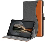 FINTIE Coque pour Samsung Galaxy Tab A9 Plus (Tab A9+) 11 Pouces 2023 (SM-X210/X216/X218), Housse Folio et Multipositions, Etui avec Poche de Document, Denim Gris
