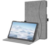 FINTIE Coque pour Samsung Galaxy Tab A9 Plus (Tab A9+) 11 Pouces 2023 (SM-X210/X216/X218), Housse Folio et Multipositions, Etui avec Poche de Document, Gris
