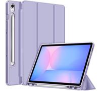 FINTIE Coque pour Samsung Galaxy Tab S10 FE 10.9 Pouces 2025/Tab S9 FE 10.9”/S9 11 2023 - [Rangement de Stylet] Coque Fine avec Arrière en TPU Souple Etui Veille/Réveil Auto, Lilas
