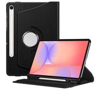 FINTIE Coque pour Samsung Galaxy Tab S10 Lite 10.9 Pouces 2025 et Galaxy Tab S10 FE/S9 FE 10.9”/S9 11” - [Rangement de Stylet] Coque Rotative à 360° Housse Étui Pivotant, Noir