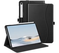 FINTIE Coque pour Samsung Galaxy Tab S9 FE 10.9 Pouces/Tab S9 11 Pouces 2023 - Housse Multipositions Ajustables, Etui avec Poche de Document, Fonction Sommeil/Réveil Auto, Noir