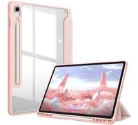 FINTIE Coque pour Samsung Galaxy Tab S10 Lite 10.9 Pouces 2025 et Galaxy Tab S10 FE/S9 FE 10.9”/S9 11”, Housse Arrière Transparente Claire Etui Antichoc Veille/Réveil Auto, Or Rose