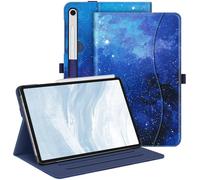 FINTIE Coque pour Samsung Galaxy Tab S9 FE 10.9 Pouces/Tab S9 11 Pouces 2023 - Housse Multipositions Ajustables, Etui avec Poche de Document, Fonction Sommeil/Réveil Auto, Ciel Étoilé
