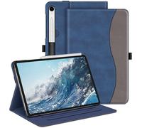 FINTIE Coque pour Samsung Galaxy Tab S10 Lite 10.9 Pouces 2025 et Galaxy Tab S10 FE/S9 FE 10.9”/S9 11”, Housse Multipositions, Etui avec Poche de Document, Sommeil/Réveil Auto, Denim Indigo