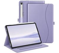 FINTIE Coque pour Samsung Galaxy Tab S10 Lite 10.9 Pouces 2025 et Galaxy Tab S10 FE/S9 FE 10.9”/S9 11”, Housse Multipositions, Etui avec Poche de Document, Sommeil/Réveil Auto, Lilas