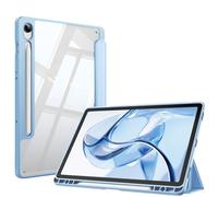 FINTIE Coque pour Samsung Galaxy Tab S9 FE 10.9 Pouces/Galaxy Tab S9 11 Pouces 2023 - Housse Arrière Transparente Claire Etui Antichoc Veille/Réveil Automatique, Bleu Ciel