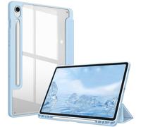 FINTIE Coque pour Samsung Galaxy Tab S10 Lite 10.9 Pouces 2025 et Galaxy Tab S10 FE/S9 FE 10.9”/S9 11”, Housse Arrière Transparente Claire Etui Antichoc Veille/Réveil Auto, Bleu Ciel