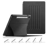 FINTIE Coque pour Samsung Galaxy Tab S10 Lite/S10 FE/S9 FE 10.9" & S9 11" | Etui Magnétique Fixation à 6 Angles + Rangement de Stylet, Housse Antichoc, Noir
