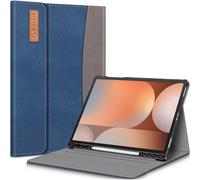 FINTIE Coque pour Samsung Galaxy Tab S10 Plus/S9 Plus et Tab S9 FE Plus 12.4 Pouces (2024/2023) - Housse Multipositions, Etui avec Poche Frontale et Fermeture Magnétique, Denim Indigo