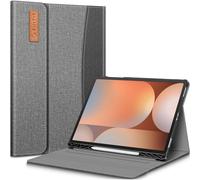 FINTIE Coque pour Samsung Galaxy Tab S10 Plus/S9 Plus/S9 FE Plus - 12.4” | Housse Multipositions avec Porte-Stylet, Etui avec Poche Frontale et Fermeture Magnétique, Gris