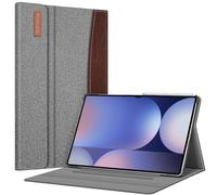 FINTIE Coque pour Samsung Galaxy Tab S10 Ultra 14.6 Puces/Tab S9 Ultra/Tab S8 Ultra (2024/2023/2022), Housse Multipositions Etui avec Poche de Document Fermeture Magnétique, Gris/Marron