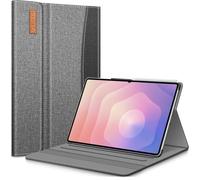 FINTIE Coque pour Samsung Galaxy Tab S11 Ultra 14.6 Pouces 2025, Housse Fixation à Multiposition, Etui avec Poche de Document, Fermeture Magnétique, Gris/Noir