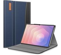 FINTIE Coque pour Samsung Galaxy Tab S11 Ultra 14.6 Pouces 2025, Housse Fixation à Multiposition, Etui avec Poche de Document, Fermeture Magnétique, Bleu Marin