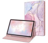 FINTIE Coque pour Samsung Galaxy Tab S6 Lite 10.4 Pouces 2024/2022/2020 - Housse Multipositions Etui avec Poche Frontale et Fonction Sommeil/Réveil Automatique, Marbre Glorieux