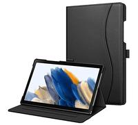 FINTIE Coque pour Tablette Samsung Galaxy Tab A8 2021 10.5” (SM-X200/SM-X205/SM-X207) - Housse Fixation à Multipositions Etui avec Poche de Document Veille/Réveil Automatique, Noir