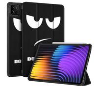 FINTIE Coque pour Xiaomi Pad 7 / Xiaomi Pad 7 Pro 11.2 Pouces 2024, Étui Fin et Léger Housse Arrière Rigide, Coque Pliable avec Fonction Veille/Réveil Auto, Don't Touch