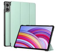 FINTIE Coque pour Xiaomi Redmi Pad Pro 12.1 Pouces 2024, Étui Arrière Rigide Housse Fine Légère Rabat Pliable avec Fonction Sommeil/Réveil Auto, Vert Clair