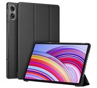 FINTIE Coque pour Xiaomi Redmi Pad Pro 12.1 Pouces 2024, Étui Arrière Rigide Housse Fine Légère Rabat Pliable avec Fonction Sommeil/Réveil Auto, Noir